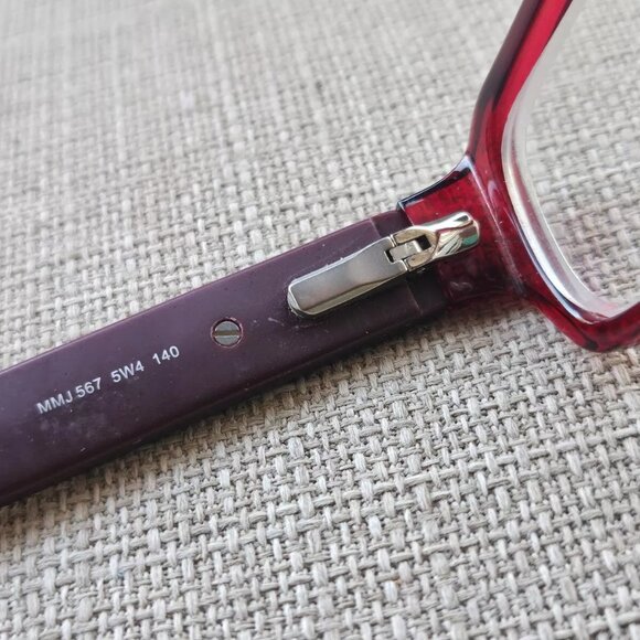Marc by Marc Jacobs Women Eyeglasses Frame MMJ567 5W4 140 Red Glasses Frame - Picture 8 of 11